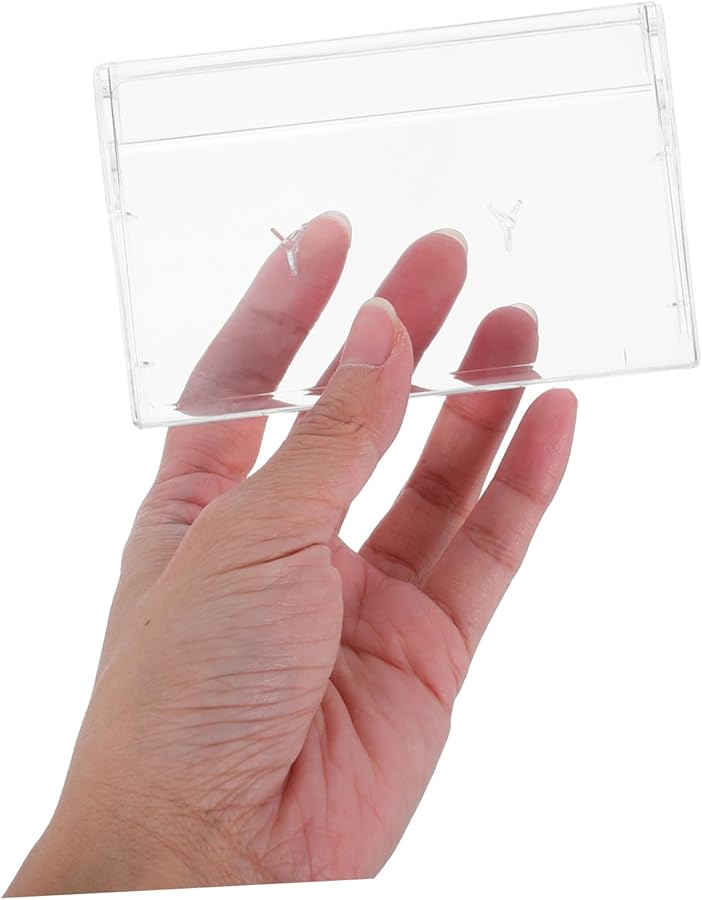 Transparent Cassette Tape Storage Box 2 Pack Durable Plastic Case For Audio Tapes - Image 4